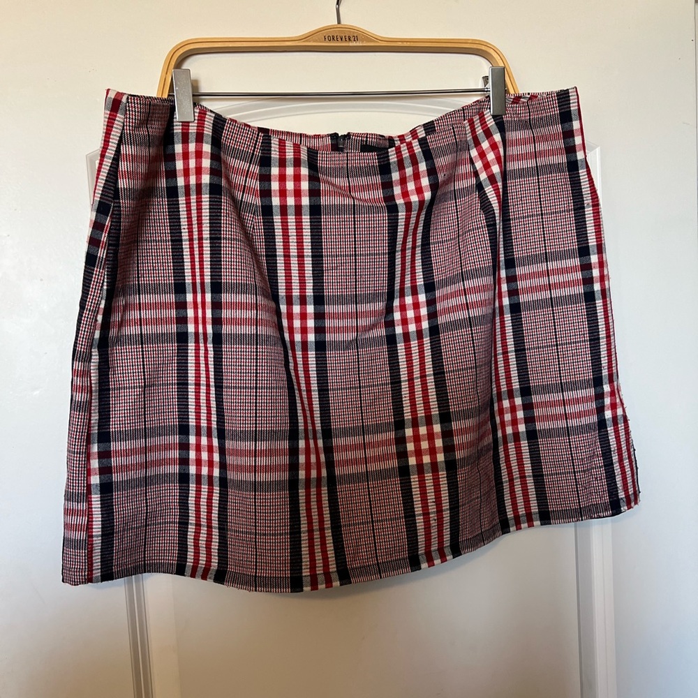 Red Plaid Skirt